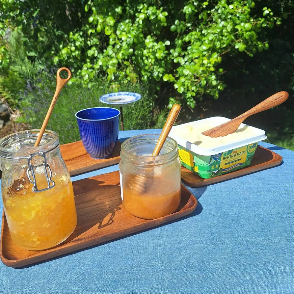Frokostsett 4 deler, teak