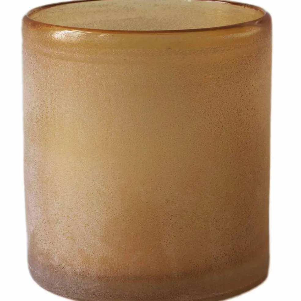 Frost telysholder, amber, medium