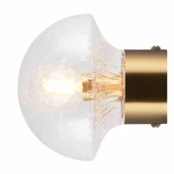 Fungo 16 vegglampe, klar/messing