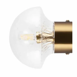 Fungo 16 vegglampe, røykfarget/svart