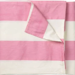 Gaia duk 330x145 cm, rosa/hvit