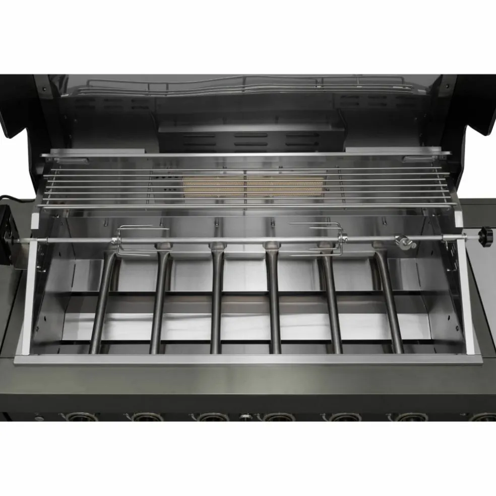 Gassgrill Black Diamond 6+2 sommerkjøkken, med kjøleskap og vannkran