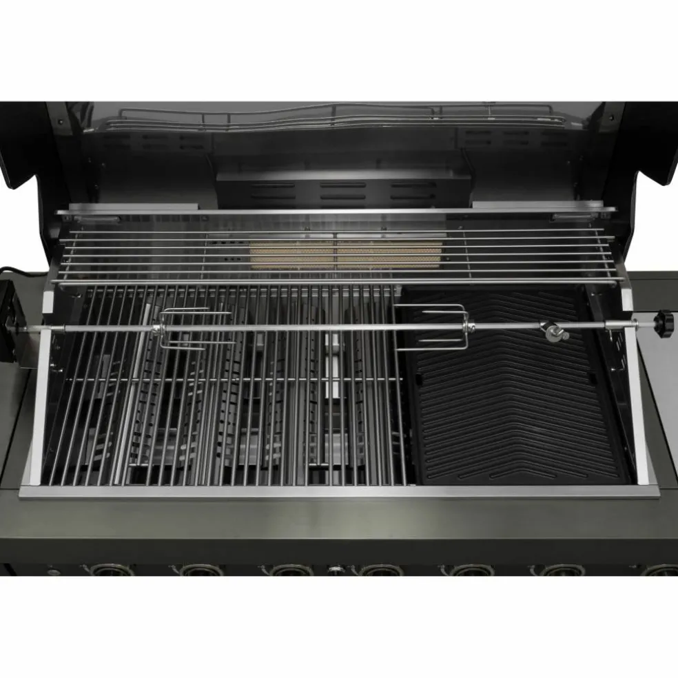 Gassgrill Black Diamond 6+2 sommerkjøkken, med kjøleskap og vannkran