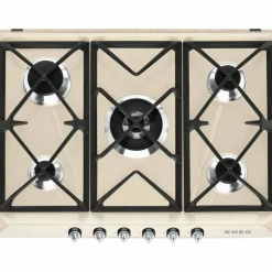 Gasskokeplate Victoria Design 68,5 cm, Svart Rustfritt Stål