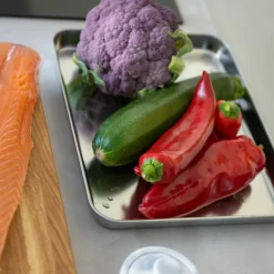 Gastrobrett i rustfritt stål 26 x 20 cm