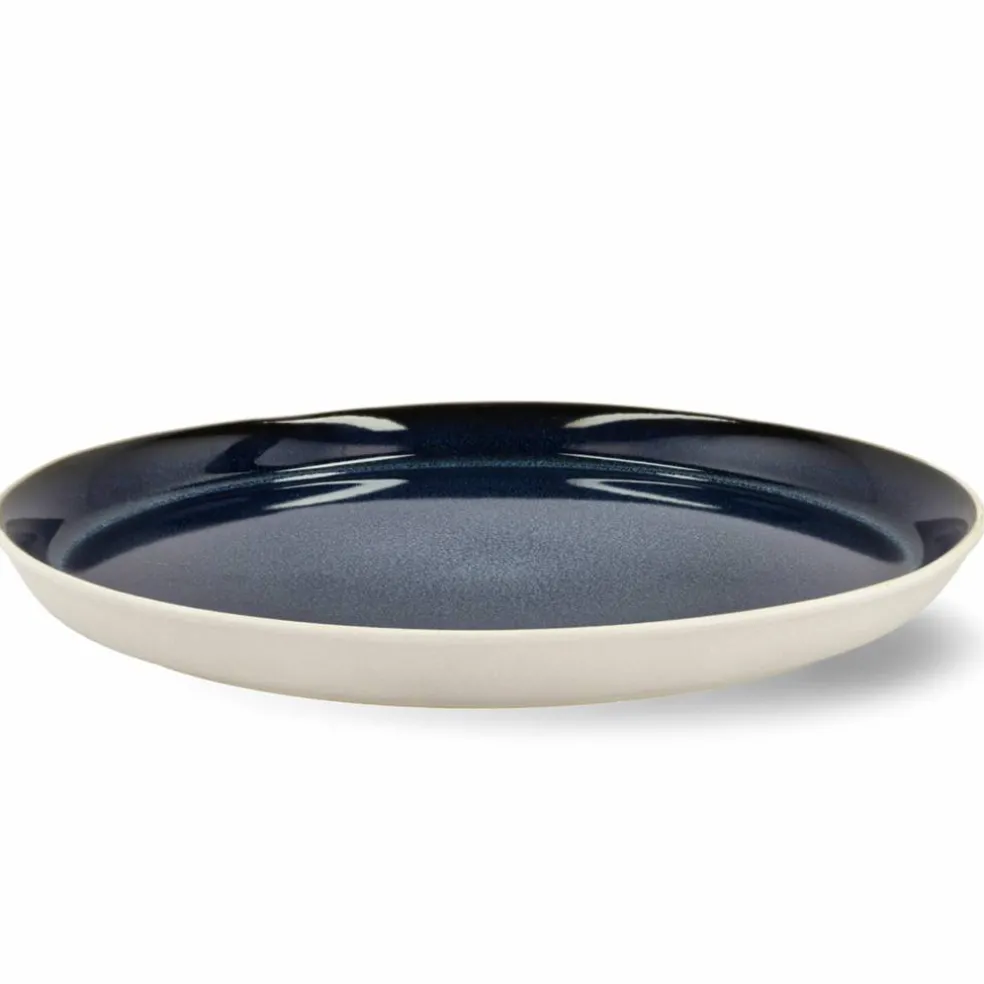 Gastro middagstallerken 27 cm, hvit/mørkeblå