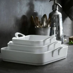 Gastronomi Toulouse Kvadratisk Fat Hvit 27 cm