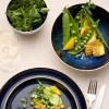 Gastro pastaskål 20 cm, hvit/grønn