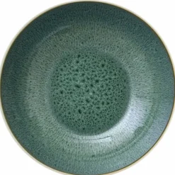 Gastro pastaskål 20 cm, hvit/grønn