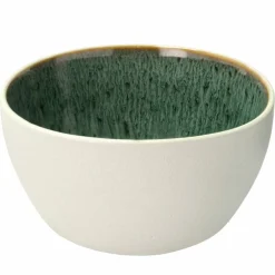 Gastro skål 12 cm, hvit/grønn