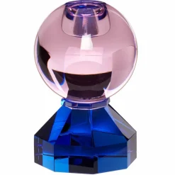 Gem lysestake, rosa/blå