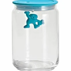 Gianni Glasskrukke med Lokk Hvit 90 cl