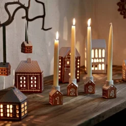 Gingerbread adventsstake 7,5 cm, brun