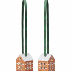 Gingerbread juleoppheng 2 stk 5 cm, brun