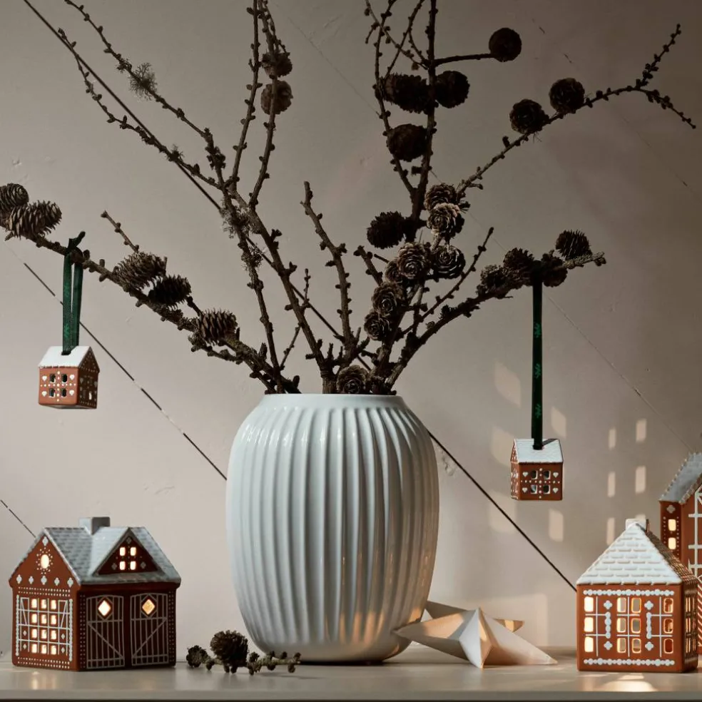 Gingerbread juleoppheng 2 stk 5 cm, brun