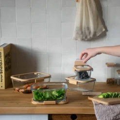 Glasskrukke med vakuumlokk 1200 ml