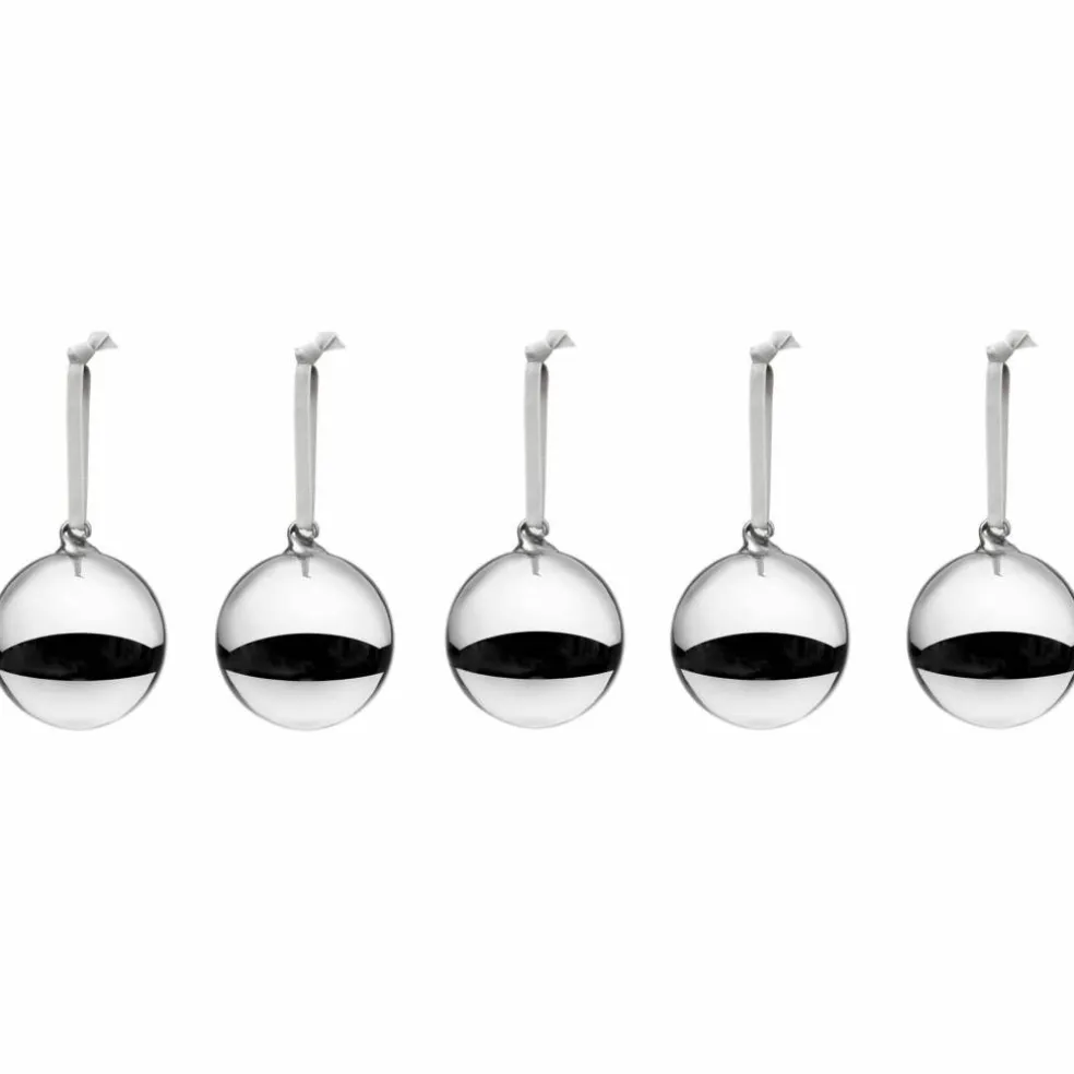 Glasskule 40 mm, 5-pakning, speilblank finish