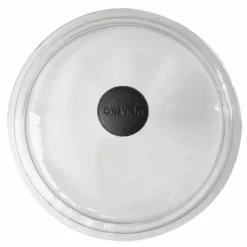 Glasslokk 32 cm, knott i støpejern