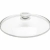 Glasslokk Stålknopp 24 cm