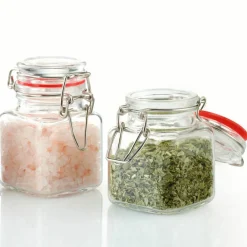 Glass med snap-on lokk 100 ml