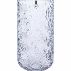 Glassvase 18 cm, mønstret glass