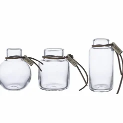 Glassvase 8 cm, 3-pakning