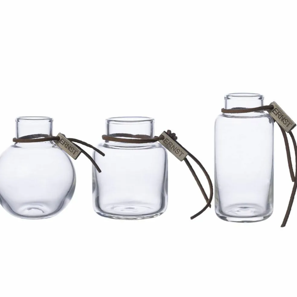 Glassvase 8 cm, 3-pakning