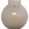 Glassvase rund 25 cm, Ø24, beige