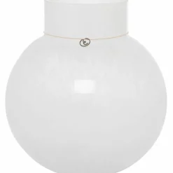 Glassvase rund 25 cm, Ø24, beige