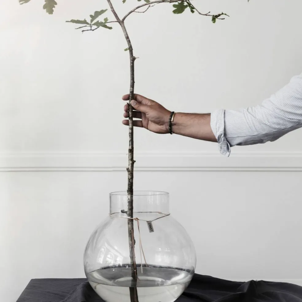 Glassvase Rund Ø38 x H 37