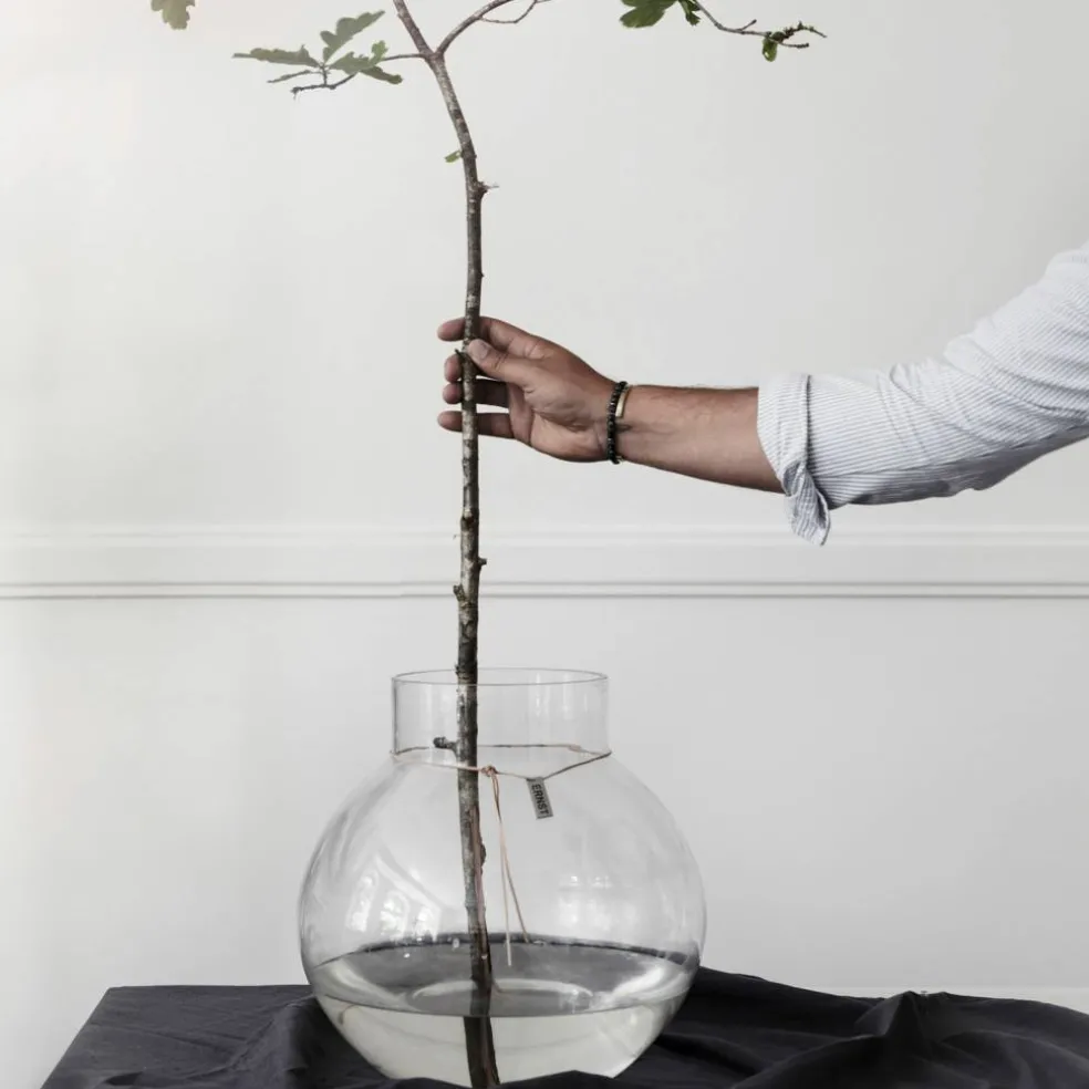 Glassvase Rund Ø38 x H 37