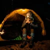 Glow campinglykt, svart
