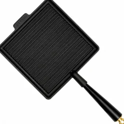 Gold firkantet grillpanne 28 x 28 cm, støpejern