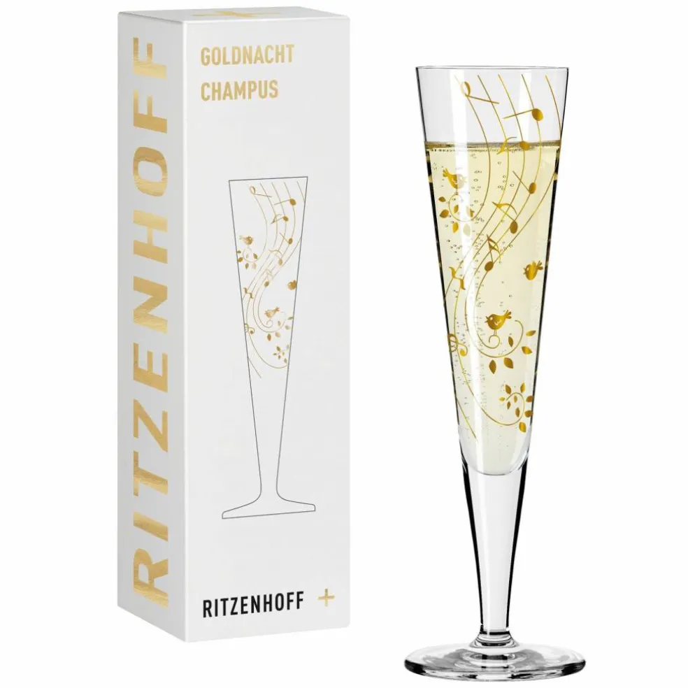 Goldnacht champagneglass, NO:2