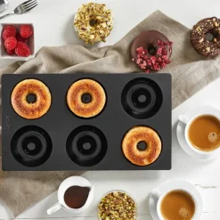 Gourmet Donutform 6 stk Rød