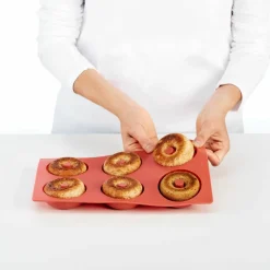 Gourmet Donutform 6 stk Rød