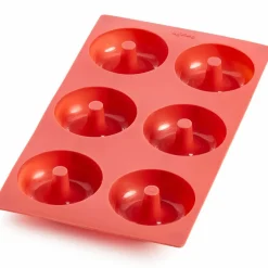 Gourmet Donutform 6 stk Rød
