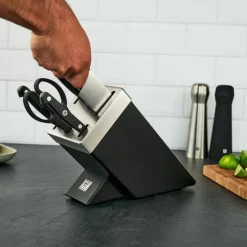 Gourmet selvslipende knivblokksett, 7 deler