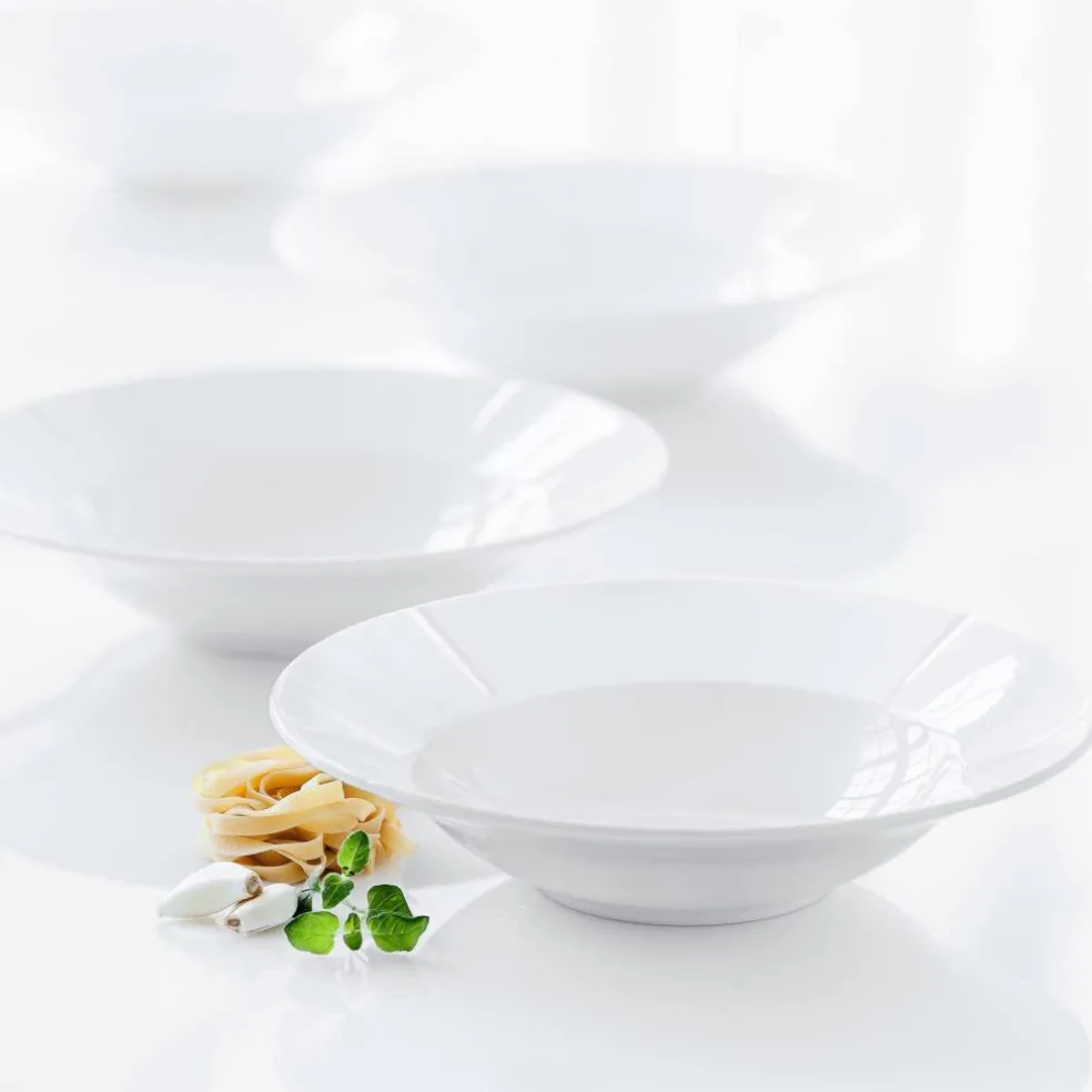 Grand Cru Dyp Tallerken Ø25 cm 4 stk, Hvit