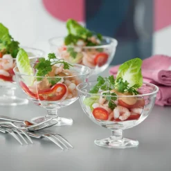 Grand Cru Glasskål på Fot 4 stk