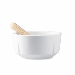 Grand Cru snacksbolle med skje 10,5 cm, hvit