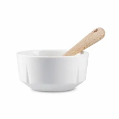 Grand Cru snackskål med skje 9 cm, hvit