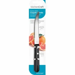 Grapefruktkniv Tagget Rustfritt Stål Svart Håndtak