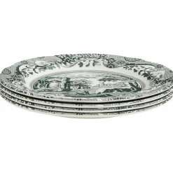 Green Italian asjett 15 cm, grønn/hvit