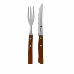 Grillbestikk med trehåndtak 12 deler