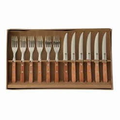 Grillbestikk med trehåndtak 12 deler
