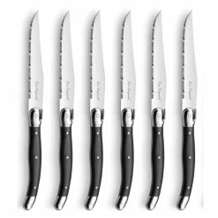 Grillkniver i trekloss, antracit