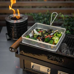 Grillkurv 20 × 20 cm, rustfritt stål