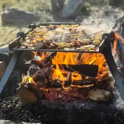 Grillplate med høye kanter