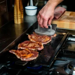 Grillpresse, rustfritt stål